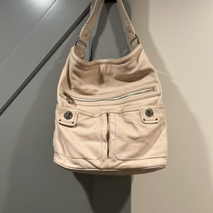 Soft, Leather cream Marc Jobs shoulder bag